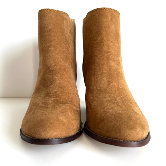 🍂J. Crew Factory Like New Women’s Microsuede Rory Boots. Size 7. Color: Walnut - Picture 3 of 13